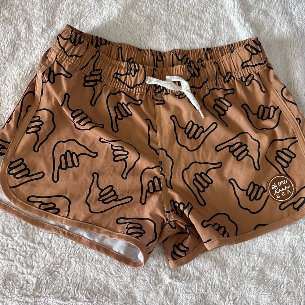 Women's Of One Sea Hawaii Shaka Board Swim Shorts